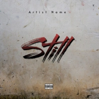 Grey  Cd  Album Cover art template