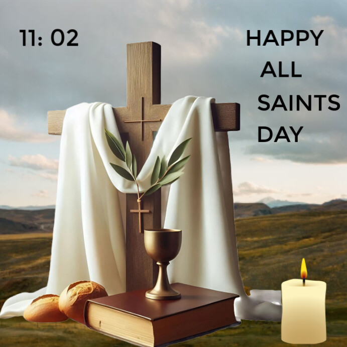 Copy of Grey Collage All Saints Day Instagram Post | PosterMyWall