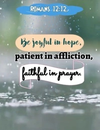 Grey Collage Best Bible Verse Flyer (us Letter) template