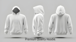 灰色 Hoodie Mockup Digitalt display Template