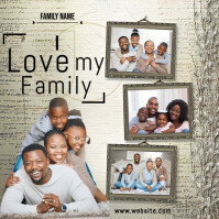 Grey Collage Collage Square (1:1) template