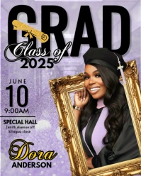 Grey Collage Unique Class Of 2025 Graduation Party Invitation Template Design  Instagram Portrait
