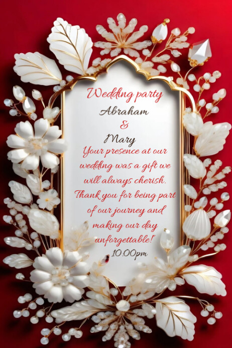 Grey Collage Weeding Party Poster Template | PosterMyWall