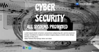 Grey Cyber Security Facebook Shared Image template
