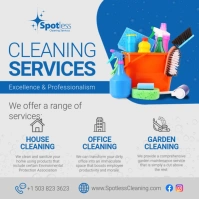 Grey Cleaning Service Instagram Post Iphosti le-Instagram template