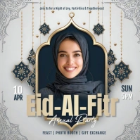 Grey Eid Instagram Post template