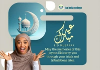 Grey Eid Kabir  A5 template
