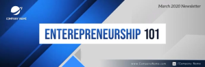 Grey Entrepreneurship Video Email Header Intestazione e-mail template