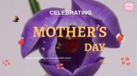 Grey Floral Mother's Day  Pos Twitter template