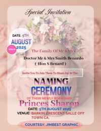 Modèle Naming Ceremony Celebration | PosterMyWall