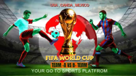 สีเทา FIFA World Cup Match Digitalt display Template