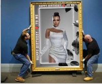 Grey Gradient Happy Birthday Frame  Medium Re template