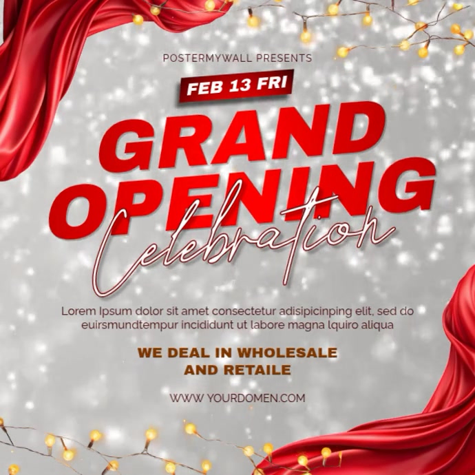 Grand Opening Celebration Template | PosterMyWall