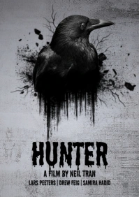 Grey Grunge Horror Movie Poster A4 template