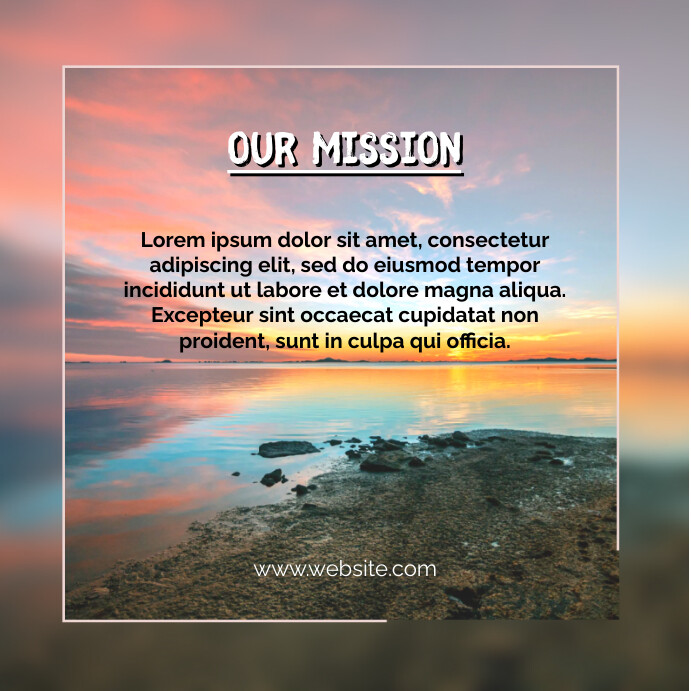 Copy of Grey Grunge Our Mission And Vision Customisab | PosterMyWall