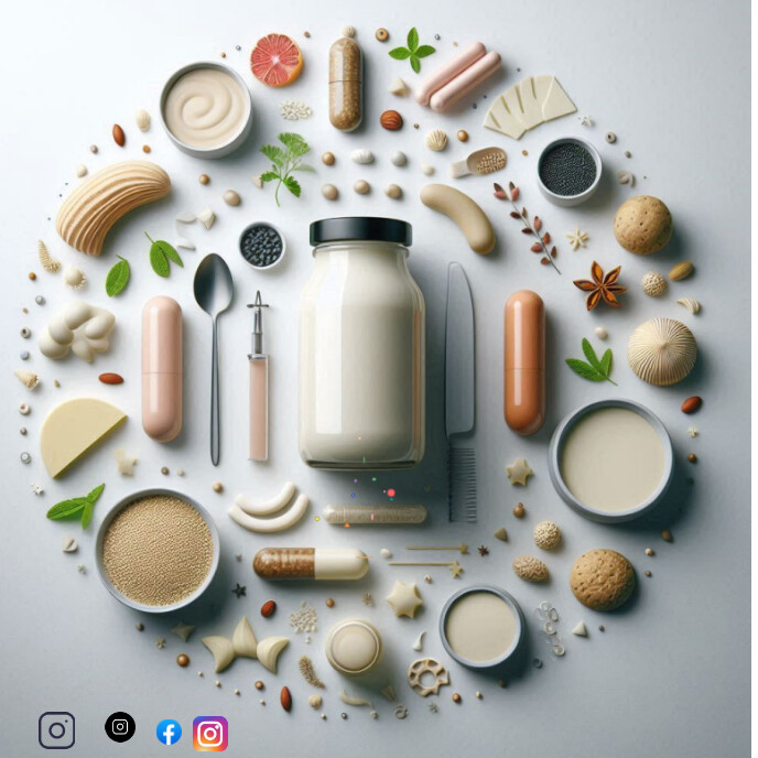 Grey Healthy Living  Album Cover Capa de álbum template
