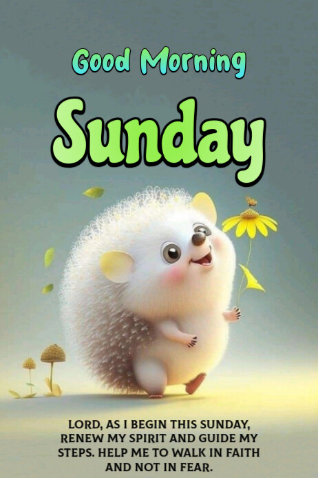 Copy of Grey Illustrative Sunday Post Poster | PosterMyWall