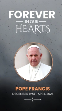 Grey Illustrative Tribute Design Template  Instagram Story