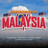 Grey Independence Day Instagram Post template