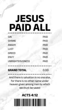 Grey Joyful Biblical Motivation Instagram Story template