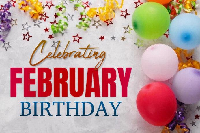 Grey Joyful Birthday Card Label Rótulo template