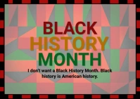 Grey Joyful Black History Month Postcard template