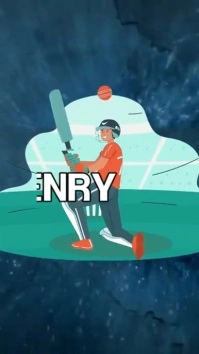 Grey Joyful Cricket Theme Birthday Invitation Instagram Story template