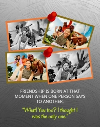 Friendship Collage Poster/Wallboard template