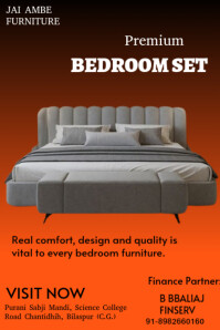 Grey Joyful Furniture Poster template