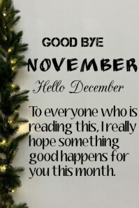 welcome december Template | PosterMyWall