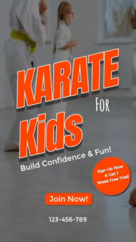 Energetic Kids Karate Promo Video Template with Free Trial Offer Instagram Reel