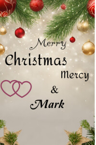Grey Joyful  Merry Christmas Mercy And Mark Pinterest Graphic template
