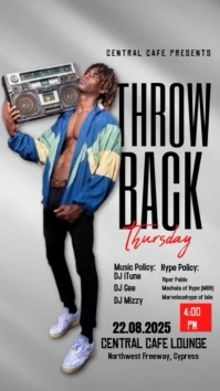 Grey Joyful National Radio Day  Digital Display (9:16) template