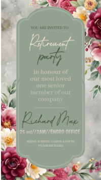 Grey Joyful Retirement Instagram Story template