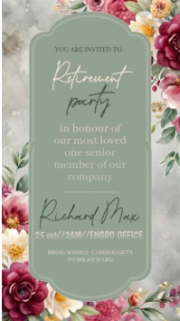 Grey Joyful Retirement Instagram Story template