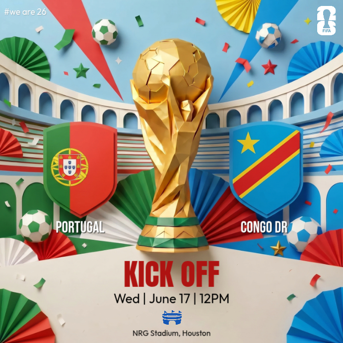 Soccer Match Announcement Template | PosterMyWall