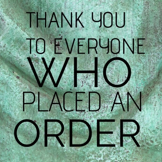 Grey Joyful Thank You To Everyone Who Placed An Order Instagram Post ...