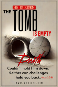 Gris Easter Resurrection Poster Template