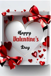 Grey Joyful Valentine Day  Pinterest Graphic template