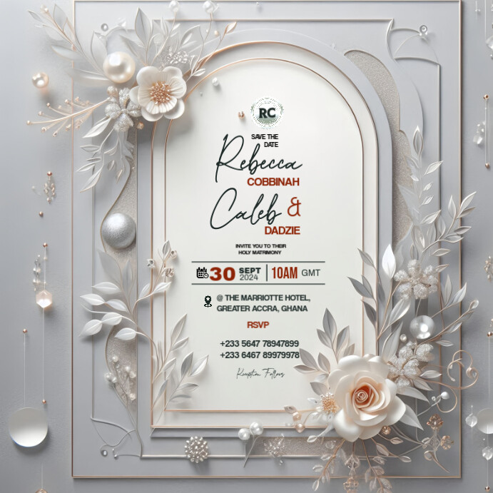 Grey Joyful Wedd Instagram Post Template | PosterMyWall