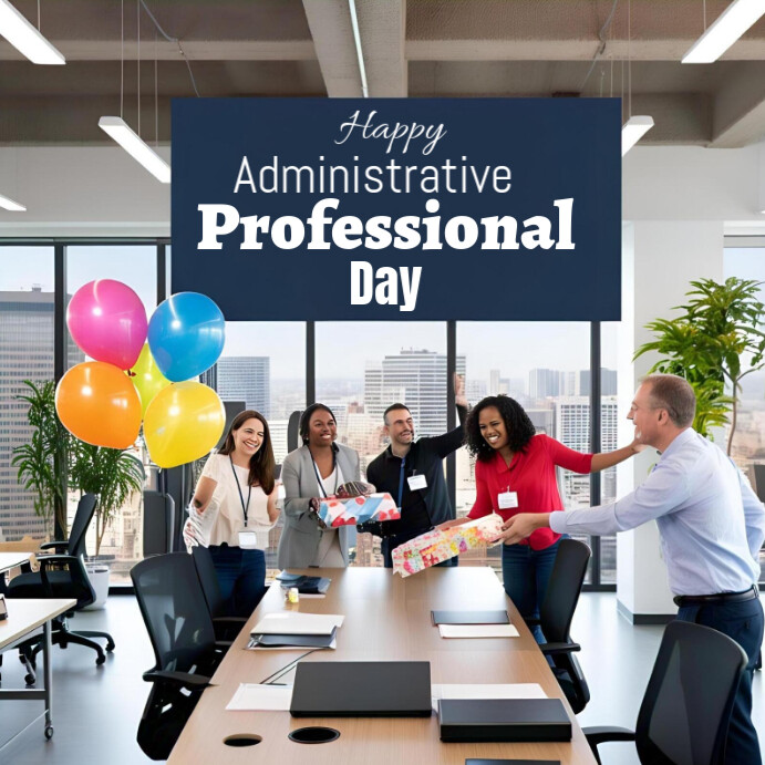 Grey List-based Administrative Professional Day  Instagram Post template