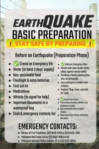 Grey List-based Earthquake  Poster template