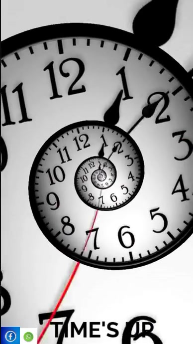 Grey List-based Time's Up Youtube Short template