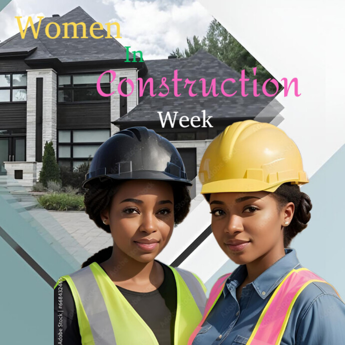 Grey List-based Women In Construction Week Instagram Post Template ...