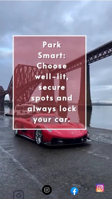 Grey Luxe Car Design Instagram Reel Template | PosterMyWall