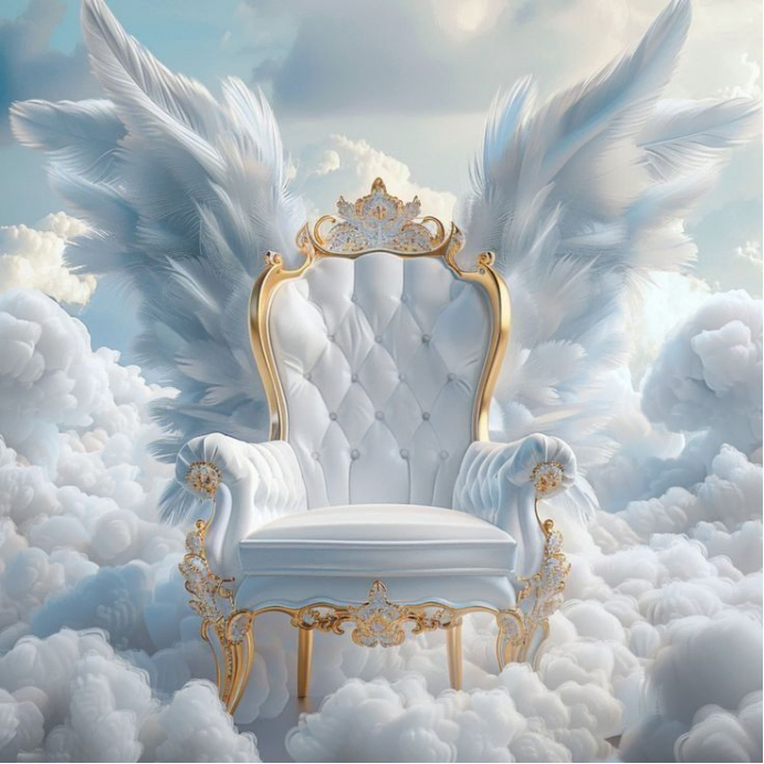 Copy of Grey Maximalist Angelic Throne In The Clouds Instagram Post ...