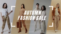 Grey Maximalist Autumn Sale Digital Display (16:9) template
