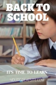 Grey Maximalist Back To School Poster Cartaz template