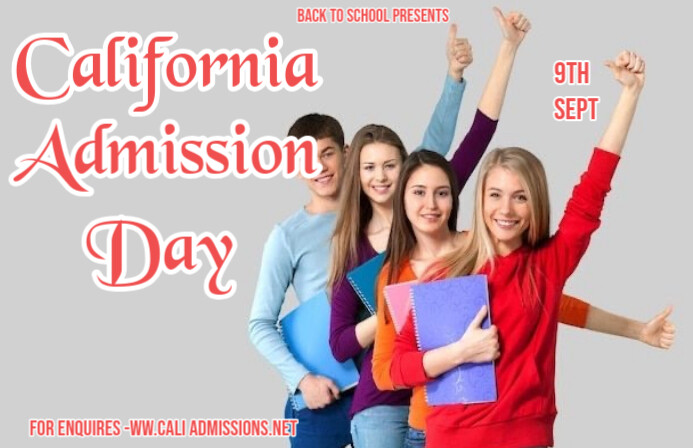 Grey Maximalist California Adminision Day  Ta Tabloid template