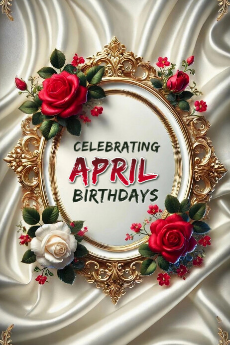 April Birthdays Banner 4' X 6' Template | PosterMyWall